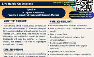 NFHS with STATA Workshop@VART_9-13 Aug 20255